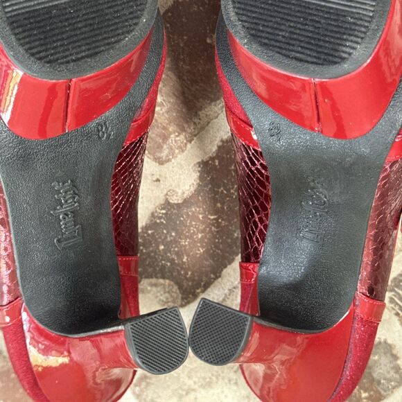 Limelight MINX Super Sexy Red Platform Stiletto Mary Jane Heels Women's Size 8.5 - Picture 15 of 15